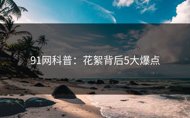 91网科普：花絮背后5大爆点